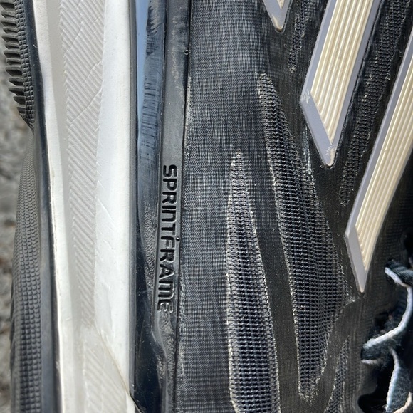 2013 Adidas Mad Basketball Shoes Sz 8.5 Mens Black,‎ gray & White. Worn on court - Picture 10 of 16